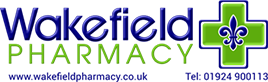 Logo of Wakefield Pharmacy Chemists And Pharmacists In Ossett, West Yorkshire Logo of Wakefield Pharmacy Chemists And Pharmacists In Ossett, West Yorkshire