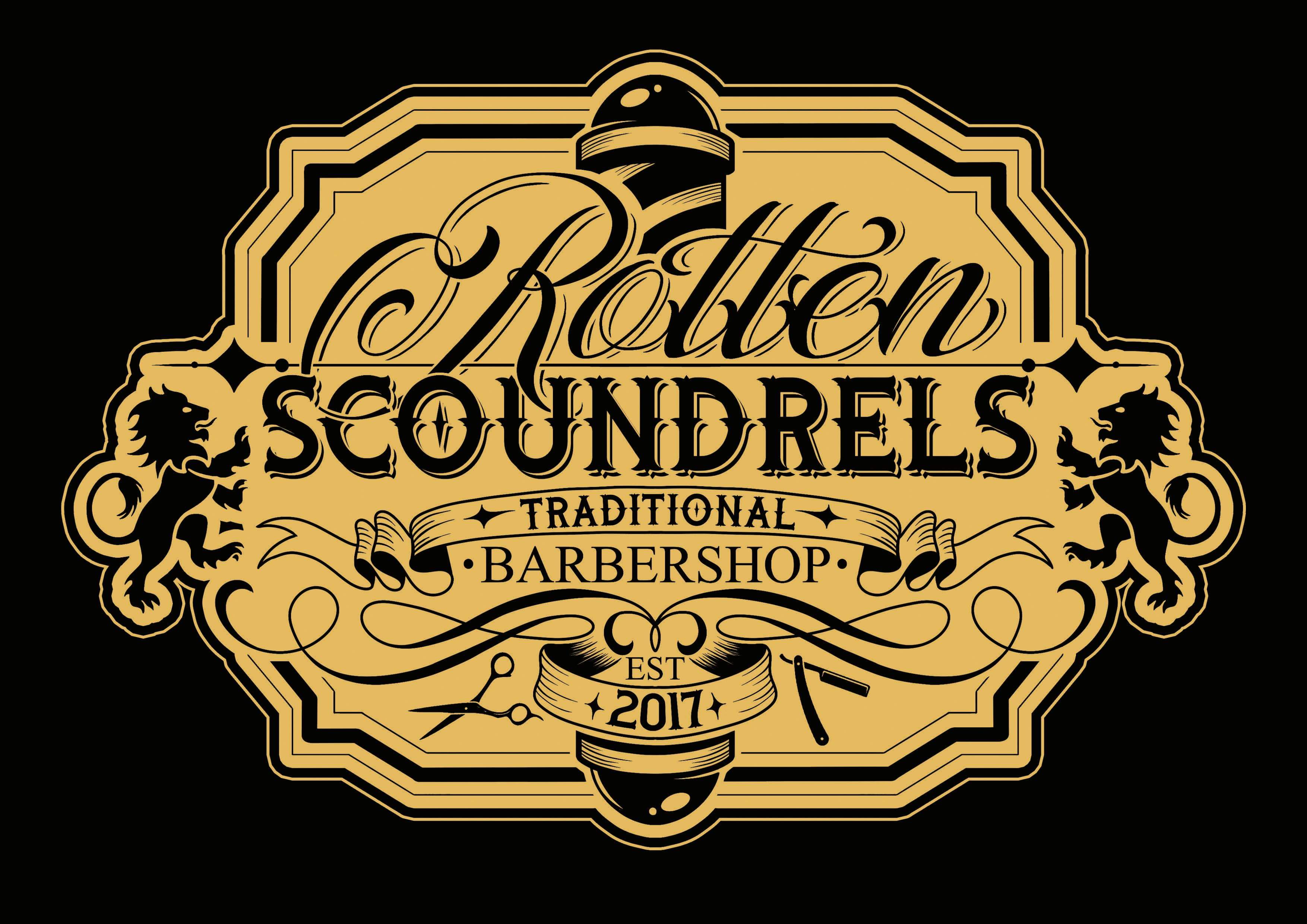 Logo of Rotten Scoundrels Barbers In Middlesbrough, Cleveland Logo of Rotten Scoundrels Barbers In Middlesbrough, Cleveland