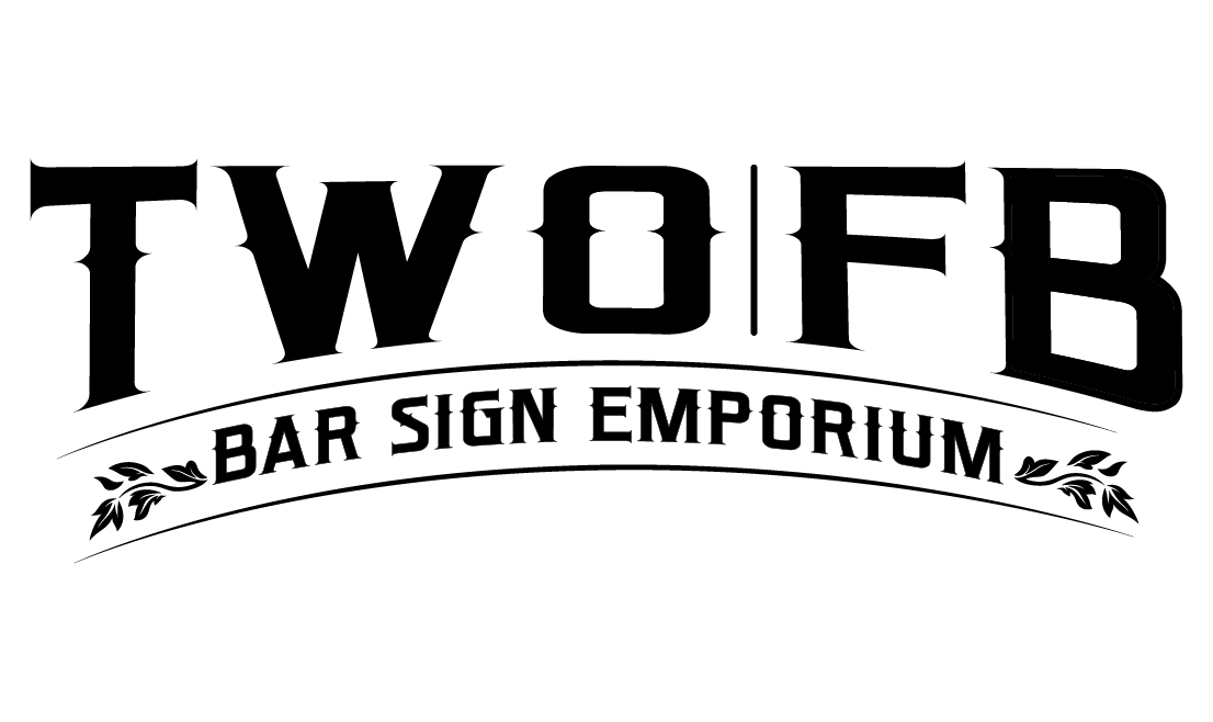 Logo of Two Fat Blokes Bar Signs