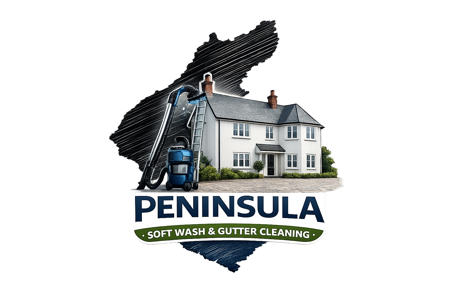 Logo of Peninsula Soft Wash and Gutter Cleaning