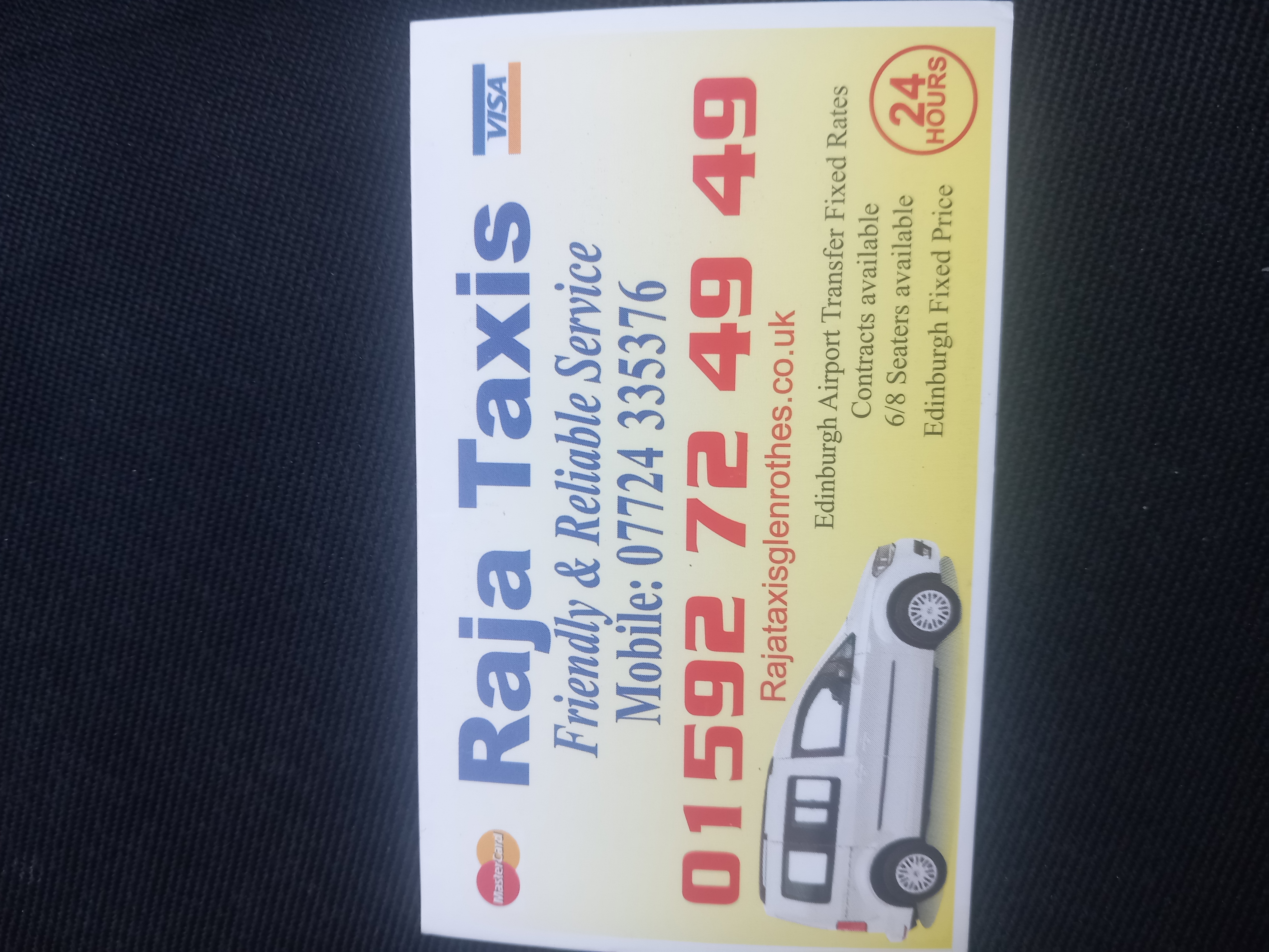 Logo of Raja taxis glenrothes