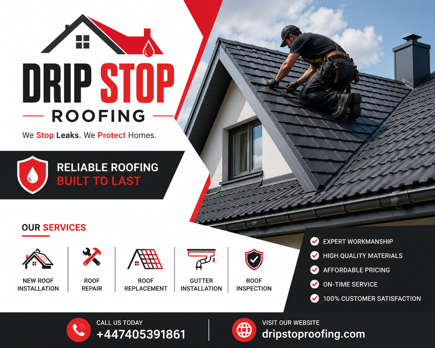 Logo of Drip Stop Roofing