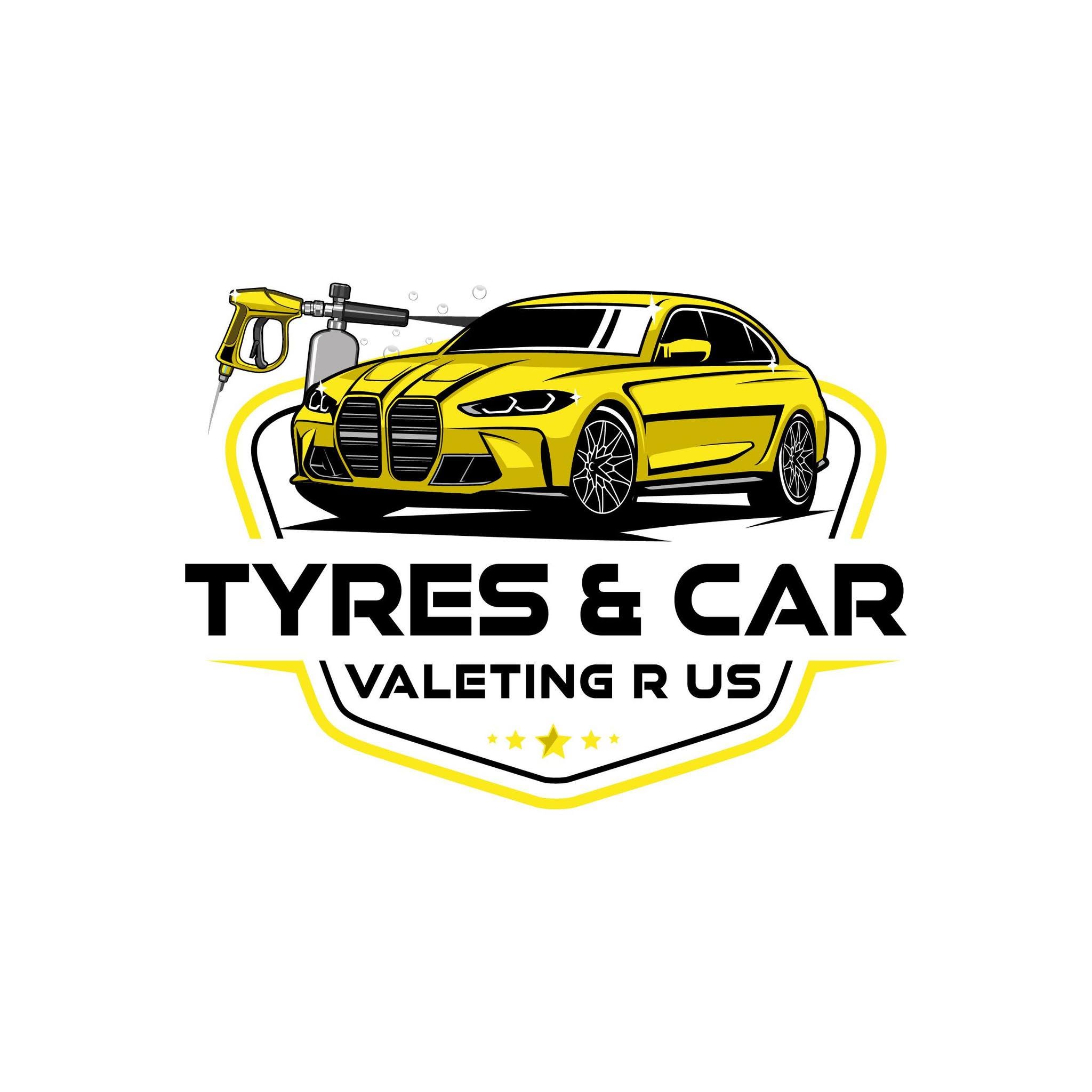 Logo of auto mobile service station - Tyres Car Valeting R Us