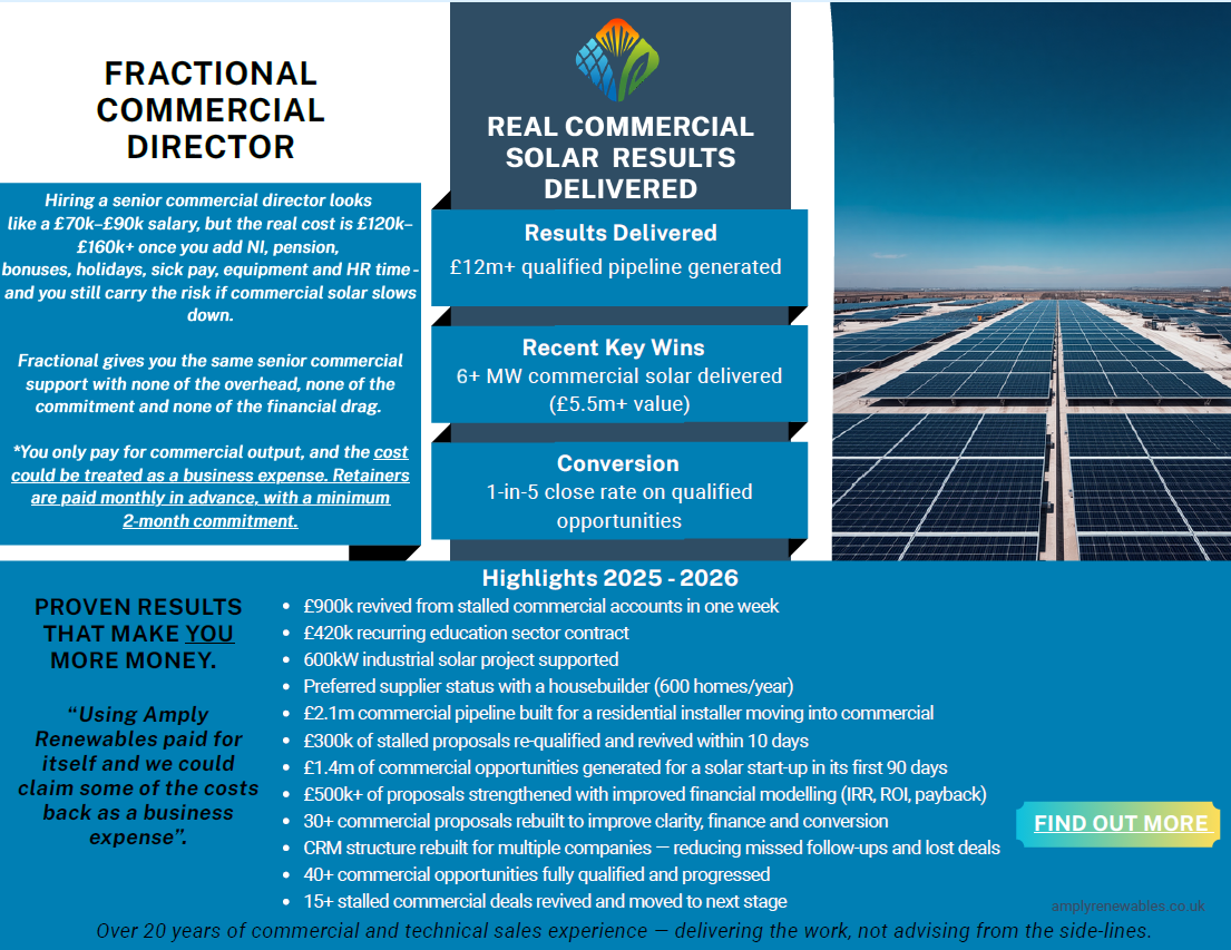 Logo of Amply Renewables Commercial Solar Consultant