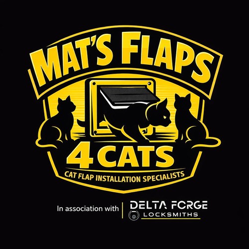 Logo of Mats Flaps 4 Cats Glaziers In Waterlooville, Hampshire Logo of Mats Flaps 4 Cats Glaziers In Waterlooville, Hampshire