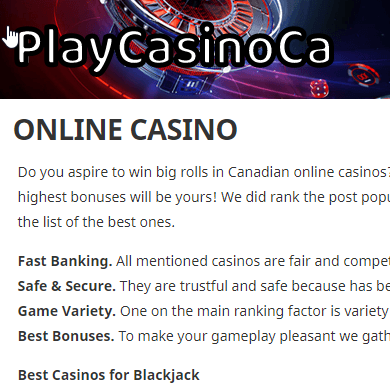 Logo of PlayCasinoCa.com Computer Games In Baldock, Wembley