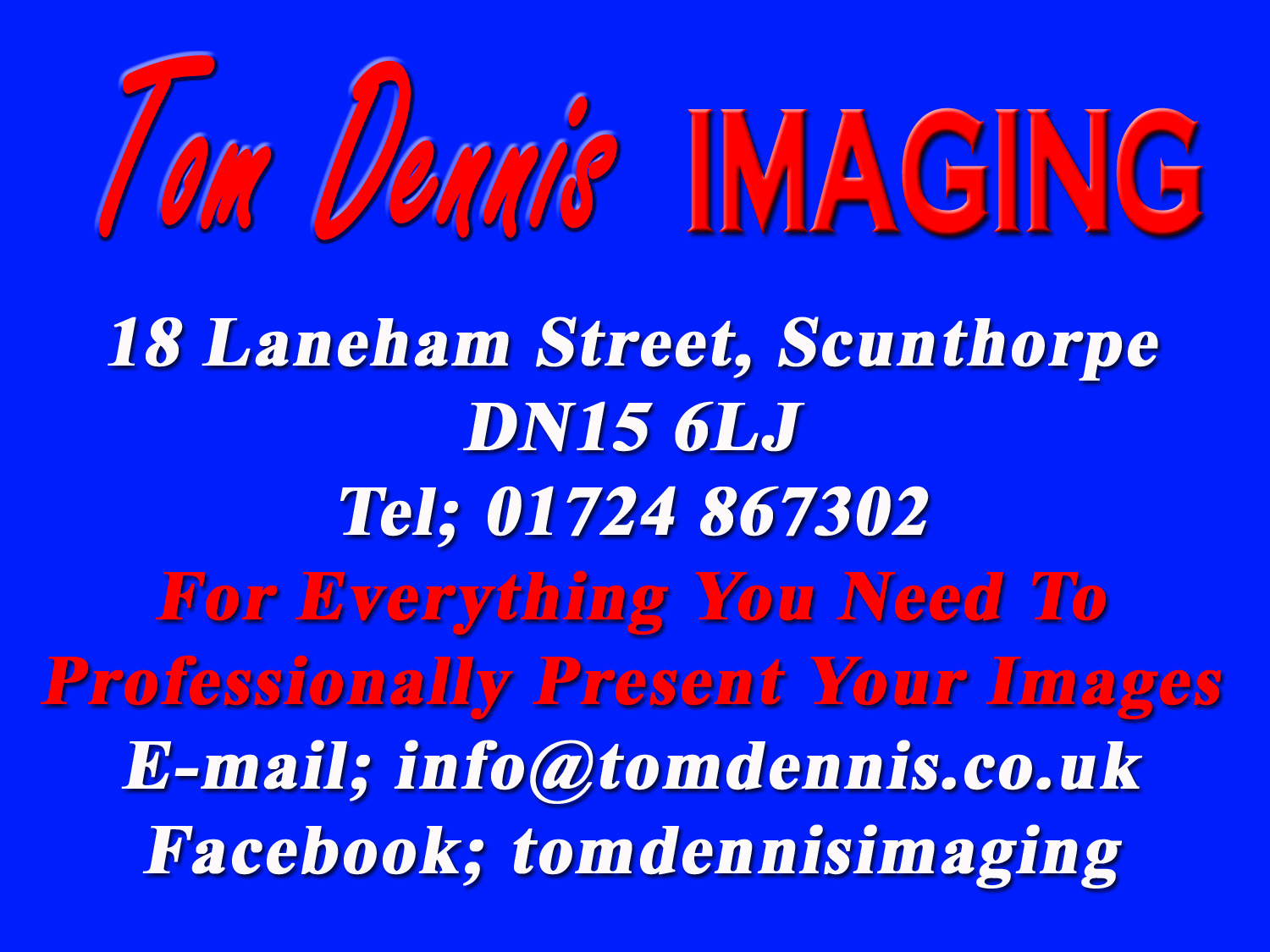 Logo of Tom Dennis Imaging Picture And Photo Framing Services In Scunthorpe, South Humberside