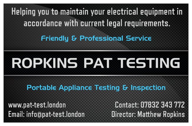 Logo of Ropkins PAT Testing Electrical Appliances In Orpington, Kent