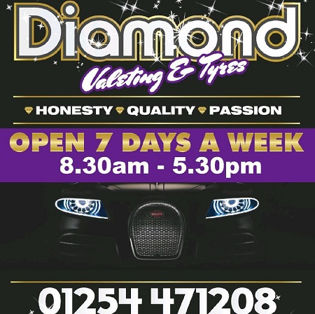 Logo of Diamond Valeting and Tyres Tyre Dealers In Darwen, Lancashire