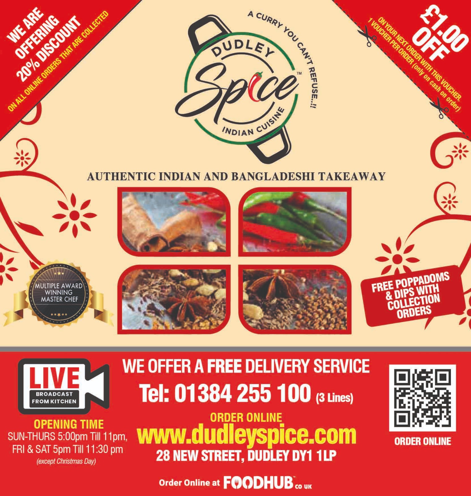 Logo of Dudley Spice Indian Takeaway In Dudley, West Midlands