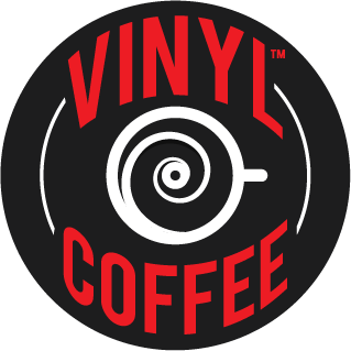 Logo of Vinyl Coffee Record Tape And CD In Northampton