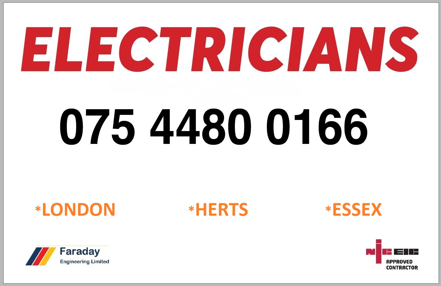 Logo of Faraday Engineering Limited Electricians And Electrical Contractors In Waltham Cross, Hertfordshire
