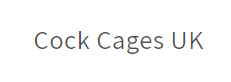 Logo of Cock Cages UK