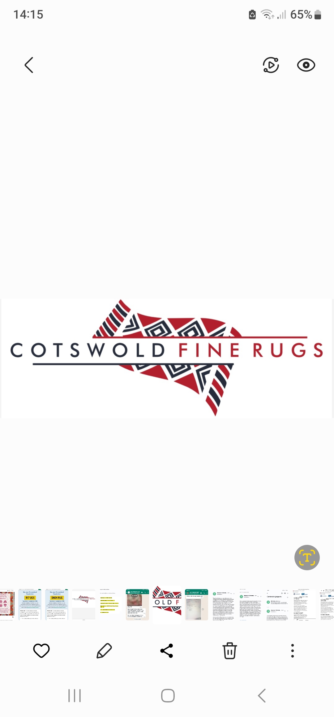 Logo of Cotswold Fine Rugs Carpets And Rugs - Oriental In Cheltenham, Gloucestershire